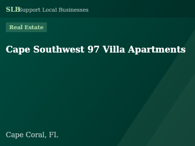 Cape Southwest 97 Villa Apartments — Real Estate in Cape Coral, FL