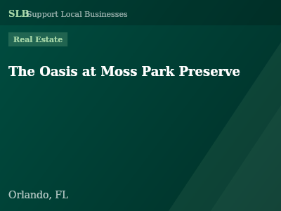 The Oasis at Moss Park Preserve — Real Estate in Orlando, FL