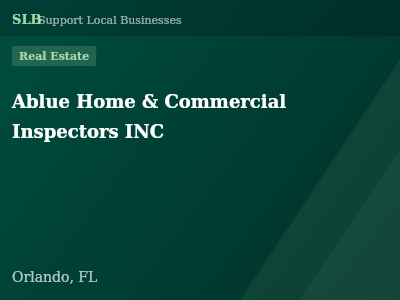 Ablue Home & Commercial Inspectors INC — Real Estate in Orlando, FL