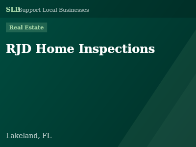 RJD Home Inspections — Real Estate in Lakeland, FL