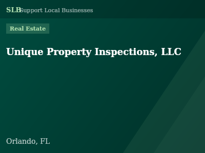 Unique Property Inspections, LLC — Real Estate in Orlando, FL