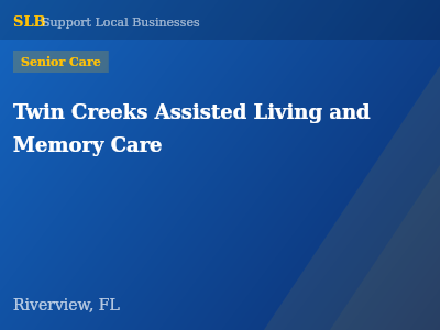 Twin Creeks Assisted Living and Memory Care — Senior Care in Riverview, FL