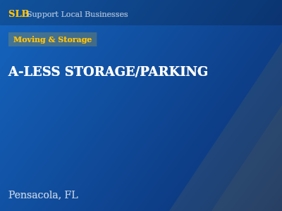 A-LESS STORAGE/PARKING — Moving & Storage in Pensacola, FL