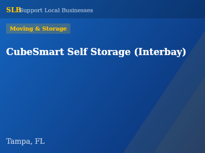 CubeSmart Self Storage (Interbay) — Moving & Storage in Tampa, FL