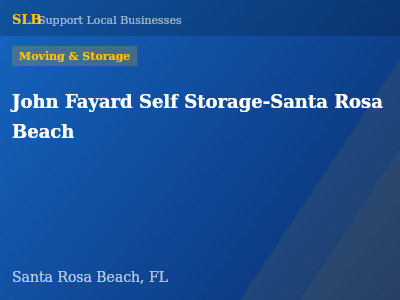 John Fayard Self Storage-Santa Rosa Beach — Moving & Storage in Santa Rosa Beach, FL