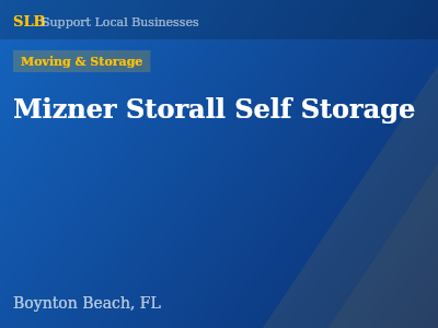 Mizner Storall Self Storage — Moving & Storage in Boynton Beach, FL
