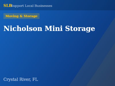 Nicholson Mini Storage — Moving & Storage in Crystal River, FL