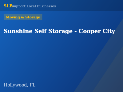 Sunshine Self Storage - Cooper City — Moving & Storage in Hollywood, FL