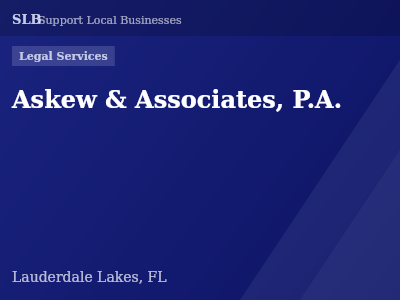 Askew & Associates, P.A. — Legal Services in Lauderdale Lakes, FL
