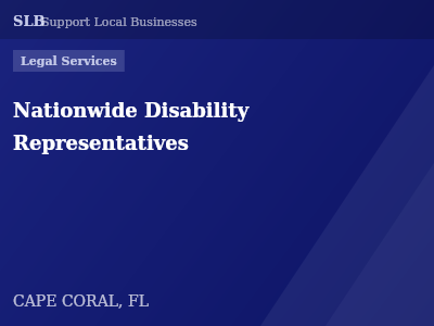 Nationwide Disability Representatives — Legal Services in CAPE CORAL, FL