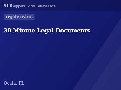 30 Minute Legal Documents — Legal Services in Ocala, FL