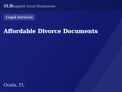 Affordable Divorce Documents — Legal Services in Ocala, FL