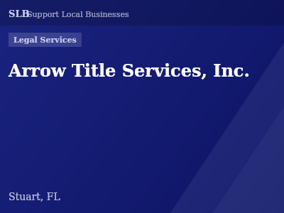 Arrow Title Services, Inc. — Legal Services in Stuart, FL