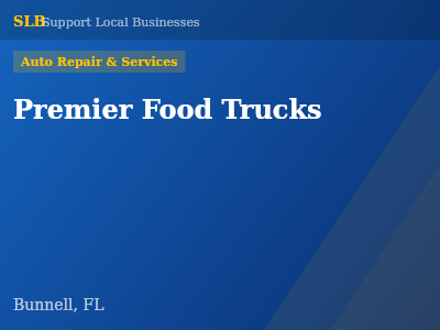 Premier Food Trucks — Auto Repair & Services in Bunnell, FL