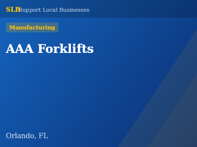 AAA Forklifts — Manufacturing in Orlando, FL