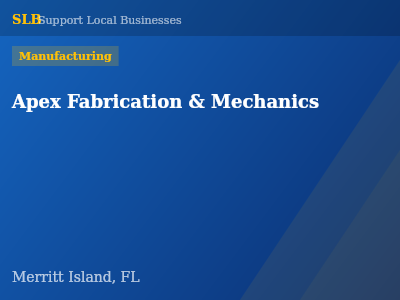 Apex Fabrication & Mechanics — Manufacturing in Merritt Island, FL
