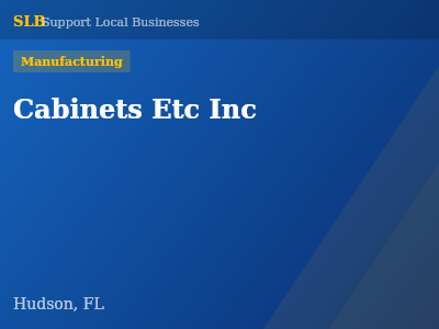 Cabinets Etc Inc — Manufacturing in Hudson, FL
