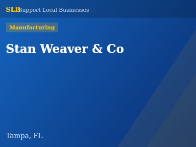 Stan Weaver & Co — Manufacturing in Tampa, FL