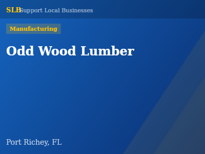 Odd Wood Lumber — Manufacturing in Port Richey, FL