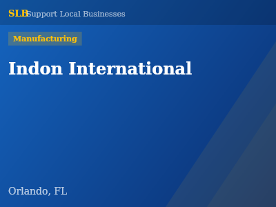 Indon International — Manufacturing in Orlando, FL