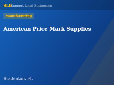 American Price Mark Supplies — Manufacturing in Bradenton, FL
