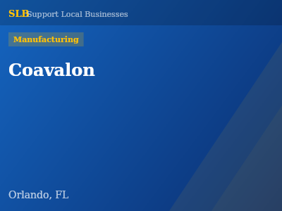 Coavalon — Manufacturing in Orlando, FL