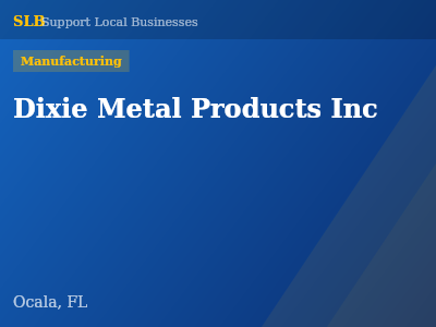 Dixie Metal Products Inc — Manufacturing in Ocala, FL