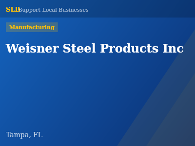 Weisner Steel Products Inc — Manufacturing in Tampa, FL