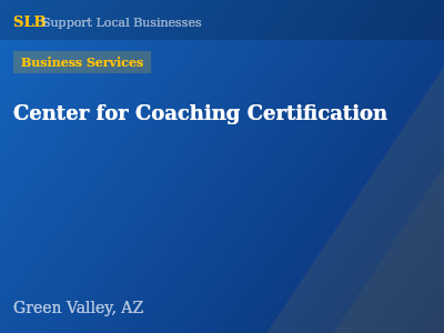 Center for Coaching Certification — Business Services in Green Valley, AZ
