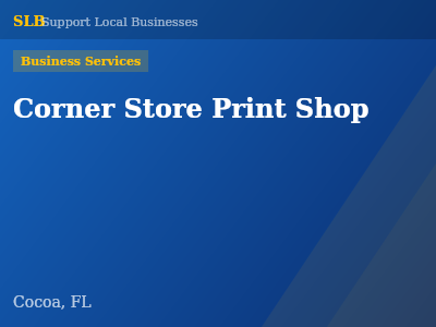 Corner Store Print Shop — Business Services in Cocoa, FL