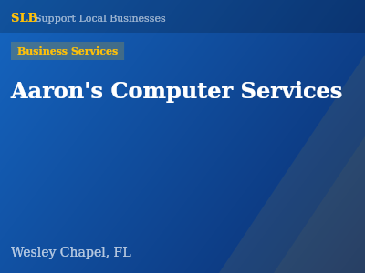 Aaron's Computer Services — Business Services in Wesley Chapel, FL