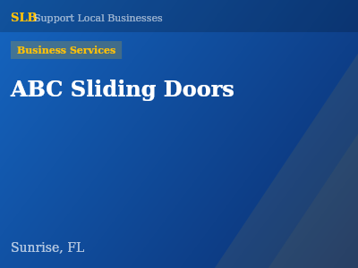 ABC Sliding Doors — Business Services in Sunrise, FL