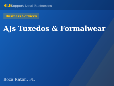 AJs Tuxedos & Formalwear — Business Services in Boca Raton, FL
