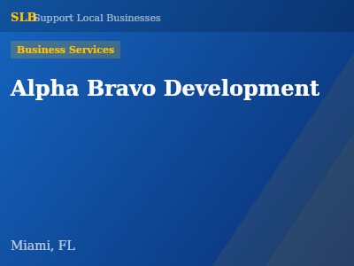 Alpha Bravo Development — Business Services in Miami, FL