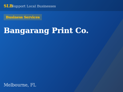 Bangarang Print Co. — Business Services in Melbourne, FL
