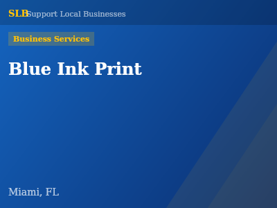 Blue Ink Print — Business Services in Miami, FL