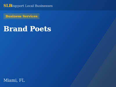 Brand Poets — Business Services in Miami, FL