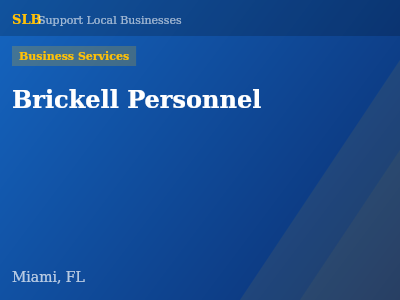 Brickell Personnel — Business Services in Miami, FL
