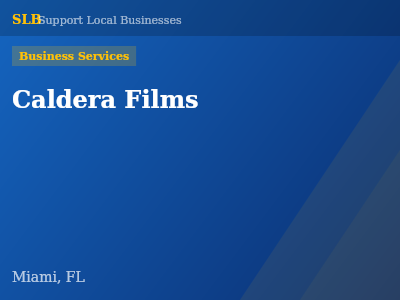 Caldera Films — Business Services in Miami, FL
