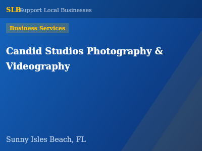 Candid Studios Photography & Videography — Business Services in Sunny Isles Beach, FL