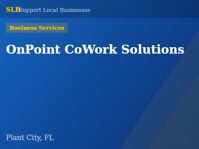 OnPoint CoWork Solutions — Business Services in Plant City, FL