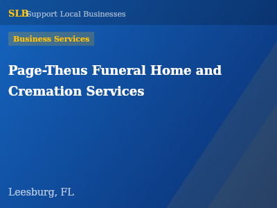 Page-Theus Funeral Home and Cremation Services — Business Services in Leesburg, FL