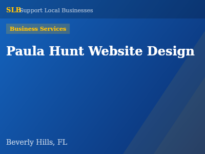 Paula Hunt Website Design — Business Services in Beverly Hills, FL