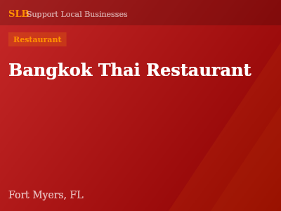 Bangkok Thai Restaurant — Restaurant in Fort Myers, FL