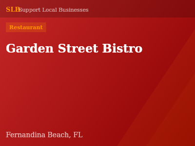 Garden Street Bistro — Restaurant in Fernandina Beach, FL