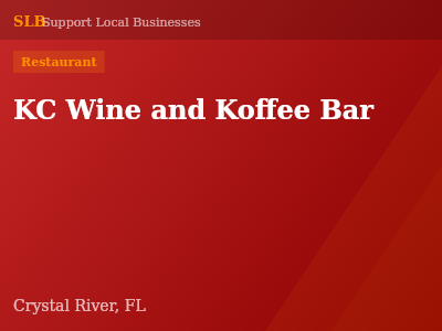 KC Wine and Koffee Bar — Restaurant in Crystal River, FL