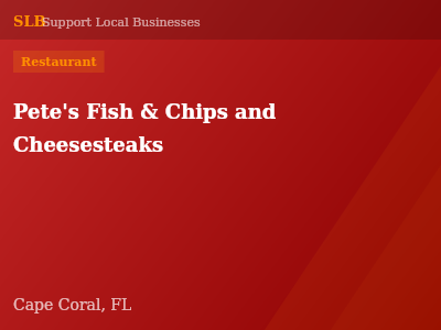 Pete's Fish & Chips and Cheesesteaks — Restaurant in Cape Coral, FL