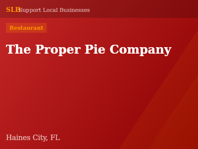 The Proper Pie Company — Restaurant in Haines City, FL