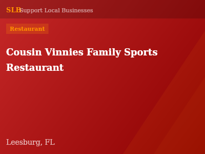 Cousin Vinnies Family Sports Restaurant — Restaurant in Leesburg, FL