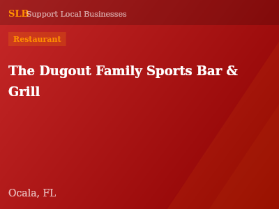 The Dugout Family Sports Bar & Grill — Restaurant in Ocala, FL